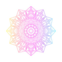 Flower mandala. Vintage decorative elements.