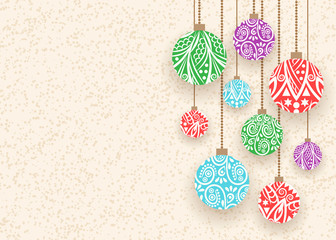 merry christmas ball background