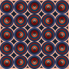 Fototapeta premium circle seamless usa Color style seamless stripes pattern. Abstract vector background.
