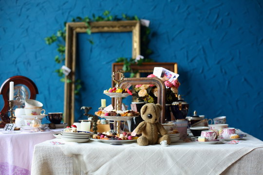 decorations for a mad tea party Alice in Wonderland
