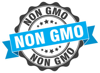 non gmo stamp. sign. seal