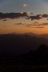 The mountain range of the Big Thach natural park. Adygea