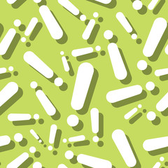 Seamless Exclamation Mark Sign Shadow Background