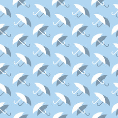 Umbrella Rain Protection Seamless Decorative Background Pattern