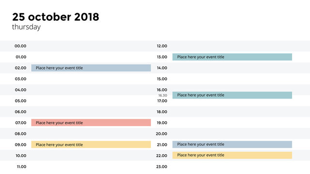 Calendar infographic, table chart, presentation chart. Business period concept. Task manager. Day, week, month. 2018 year. Time management. Organizer date diary.