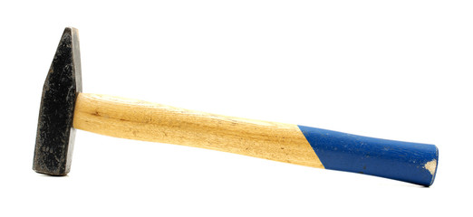 Old hammer close up. 