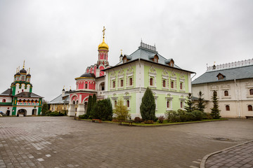 Fototapeta na wymiar PAVLOVSKAYA SLOBODA, RUSSIA - NOVEMBER 11, 2017: Temple of the Annunciation of the Blessed Virgin Mary 