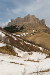 The mountain range of the Big Thach natural park. Adygea