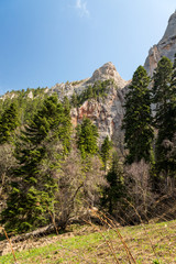 The mountain range of the Big Thach natural park. Adygea