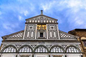 Fototapeta na wymiar Details on Florence Monastery