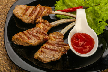 Grilled lamb