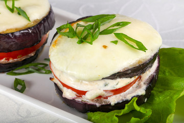 Baked eggplant