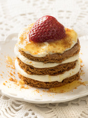 Honey cake with sour cream