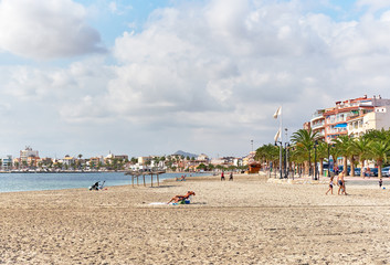 Fototapeta na wymiar San Pedro del Pinatar beach. Spain