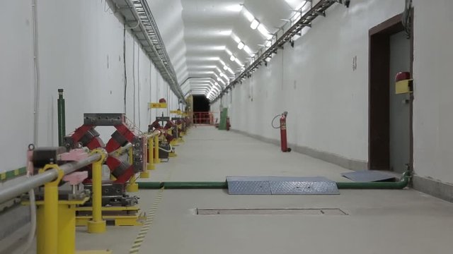 Bunker Scientific underground tunnel linear perspective