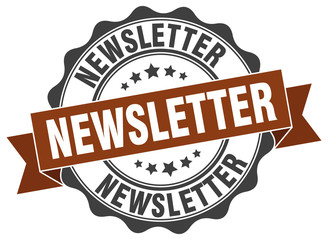 Obraz premium newsletter stamp. sign. seal