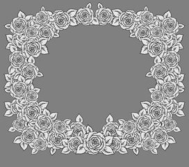 beautiful black,white and gray frame 