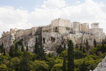 Fototapeta na wymiar View of the ancient Acropolis