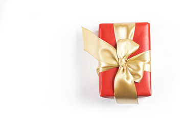 Gift boxes on white background