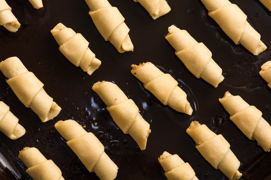 Biscuits with walnuts, oriental sweets mutaki baking