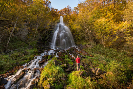 Trusetaler Wasserfall im Herbst / Th&uuml;ringen