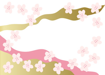 和柄。　日本の春のイメージ。