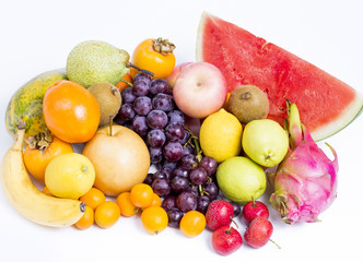 A variety of fruits