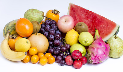 A variety of fruits