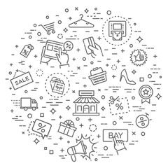 Black Friday Big Sale concept illustration