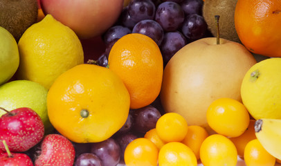 A variety of fruits