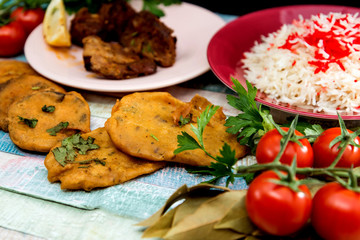 Tasty Indian food mix pakora
