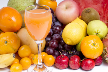 A variety of fruits
