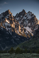The Tetons at Sunset