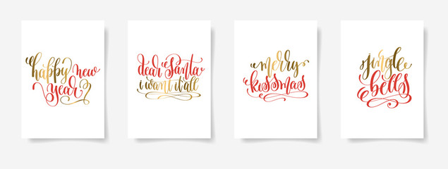 happy new year, dear santa i want it all, merry kissmas, jingle 