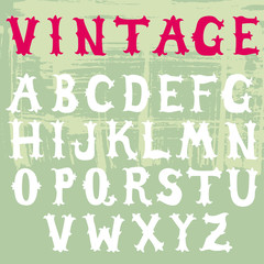 doodle font vintage style collection
