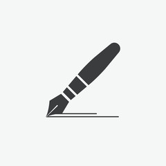 Fountain Pen Vector Icon