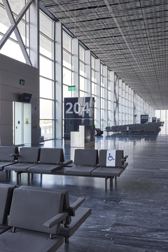 waiting area in the luxury airport