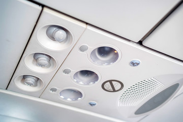 Overhead console in the modern passenger aircraft