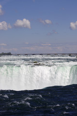 Niagara Falls Horseshoe with blue sky