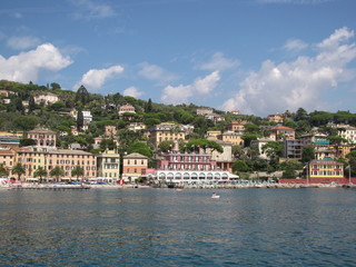 Fototapeta na wymiar Harbor town, Italy 