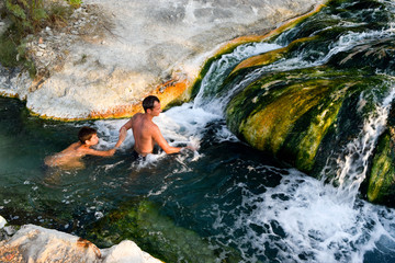 Natural thermal springs, Thermopylae.