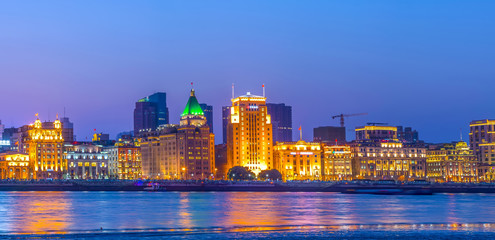 Obraz premium Shanghai Bund night