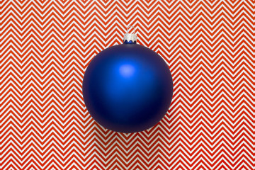 Blue Christmas tree Christmas ball on an abstract background.