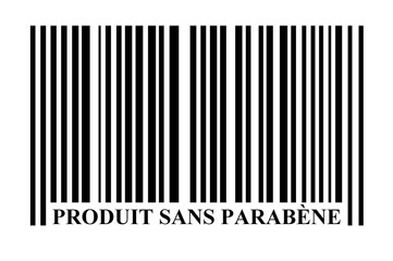 Code barres produit sans parabène