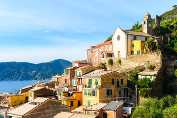 beautiful town of vernazza, italy