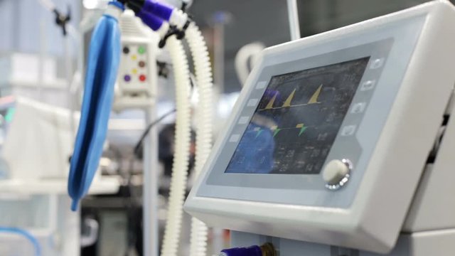 Medical equipment that shows lung function