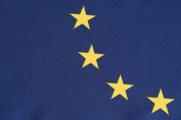 Nahaufnahme der Flagge der EU