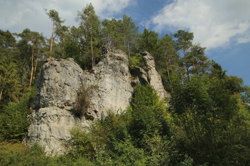 Rock formation near Rieden, Upper Palatinate, Germany