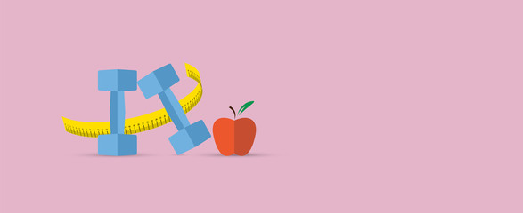 icone palestra, benessere, attività fisica, salute,