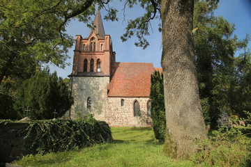 Church in the town of Ranzin, Mecklenburg-Vorpommern, Germany